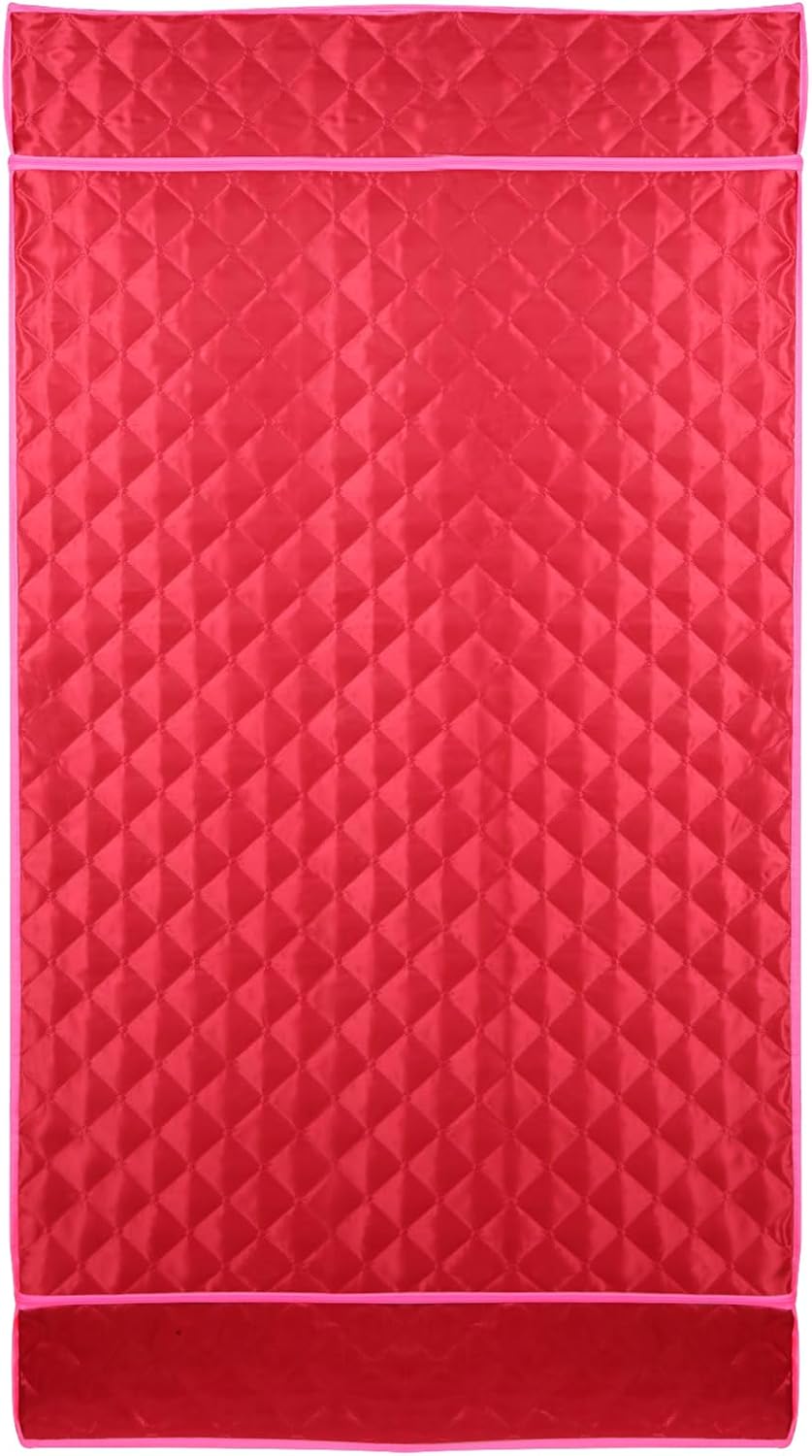 Tragbare Dampf-Sauna, 3L Faltbare Saunakabine 1500 W, mit Fernbedienung und 1 Räucherinstrument, für Heimsaunas und Zeltsaunas (ohne Stuhl), 90 * 90 * 180 cm - 3L - rot