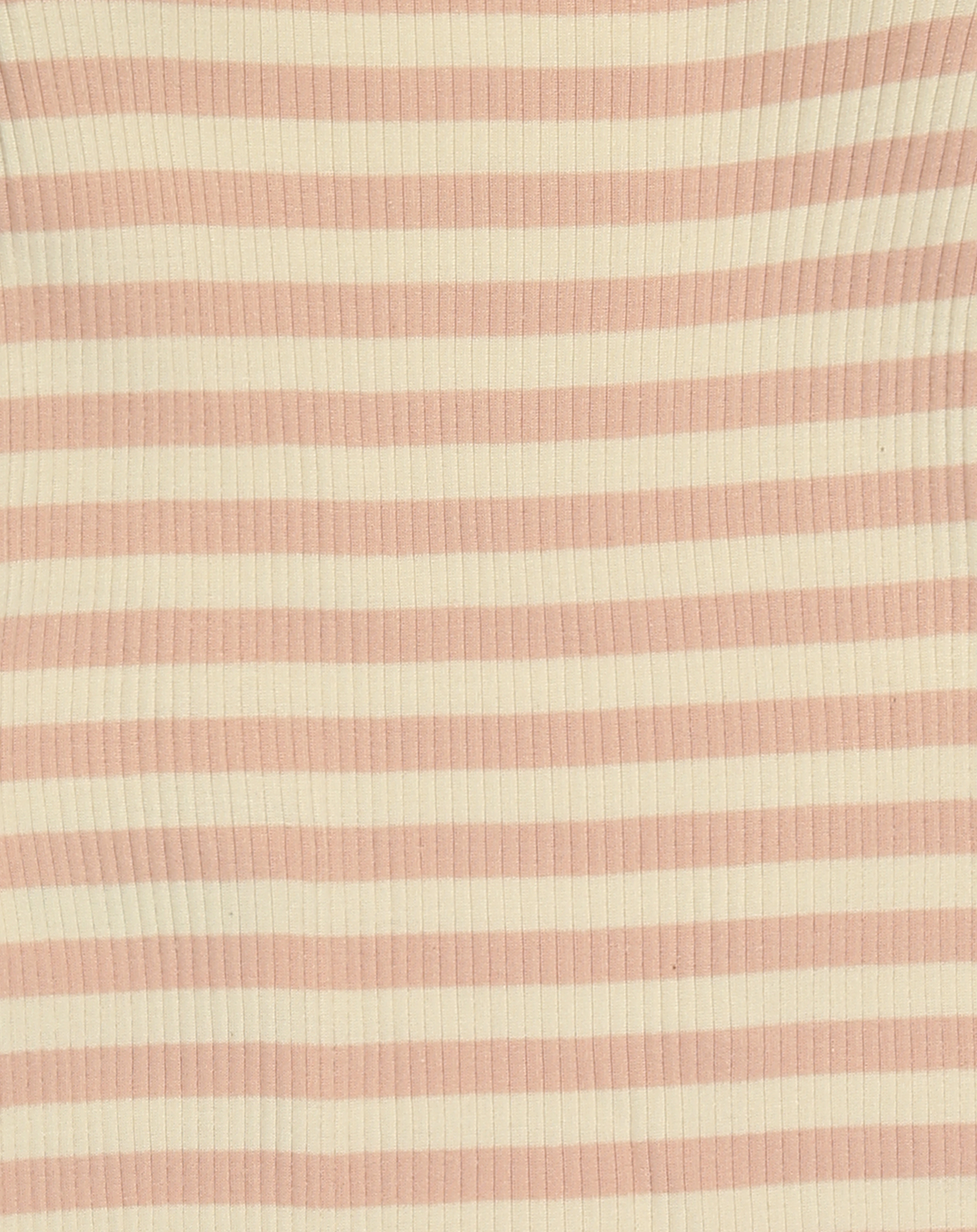 Strampler RIB STRIPE ohne Fuß in rose/offwhite