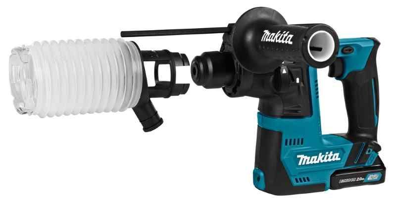 Makita HR140DSAJ 10.8V Boorhamer set (2x2.0Ah) in Mbox met stofafzuiging