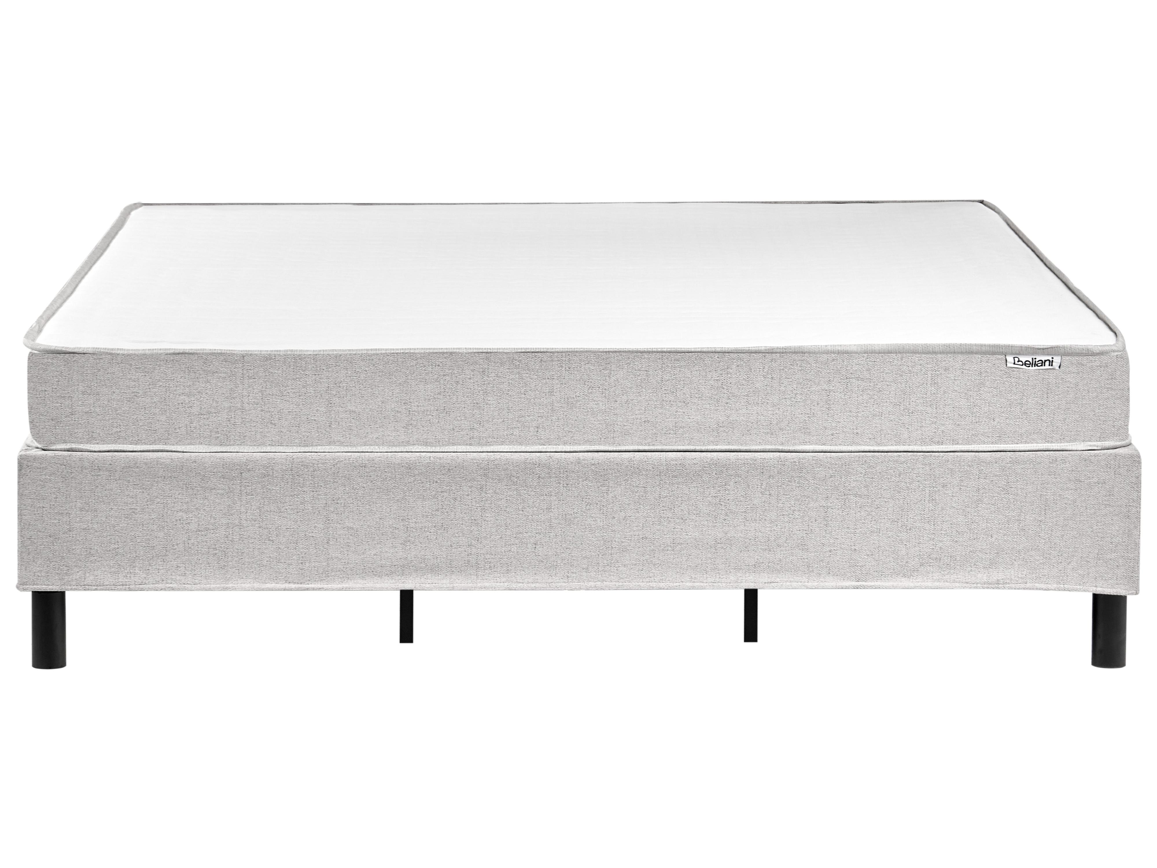 Boxspring zonder hoofdbord Stof COUNTESS 180 x 200 cm Lichtgrijs