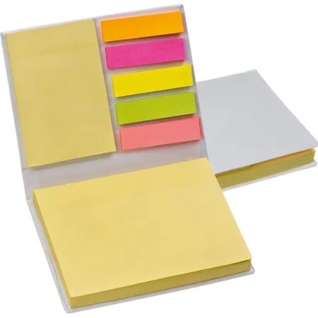 Macma Haftmarker- und Haftnotizzettel im weißen Hardcover
