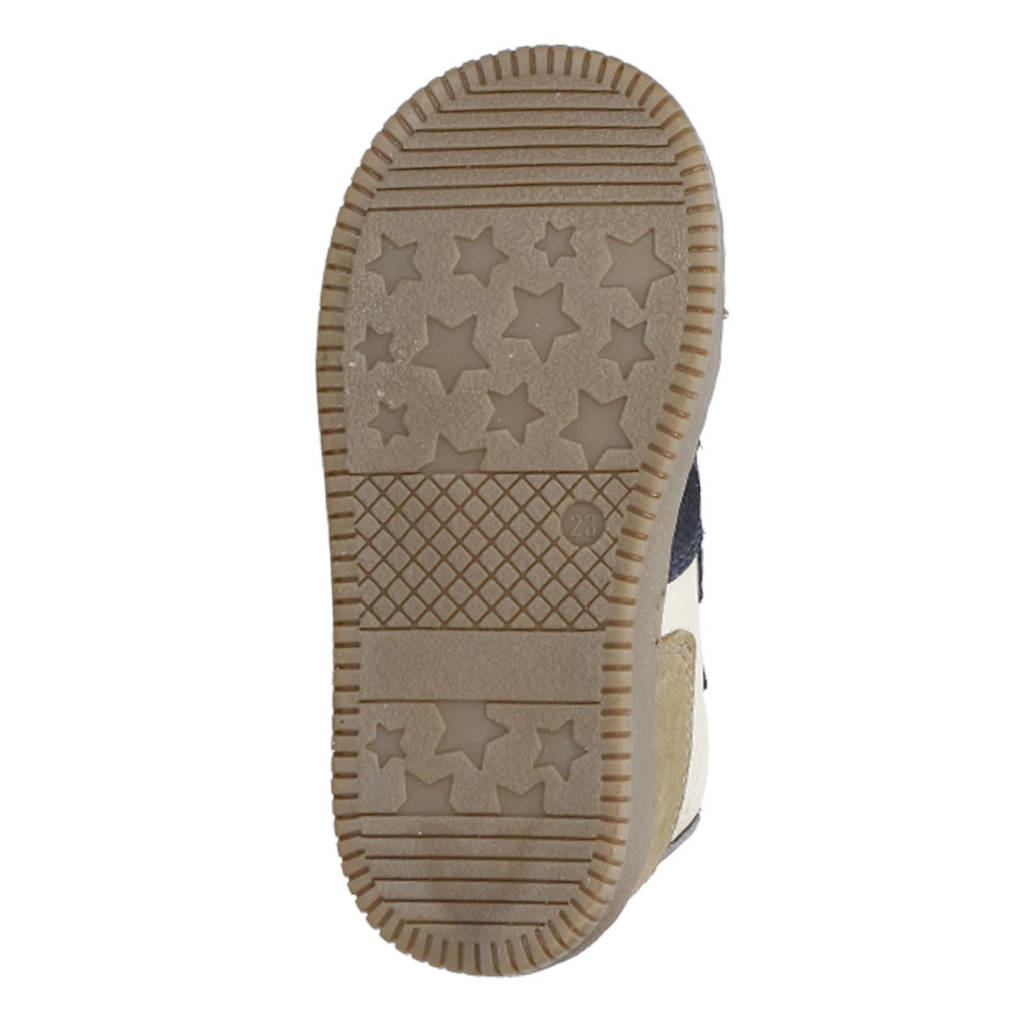 Develab leren sneakers donkerblauw