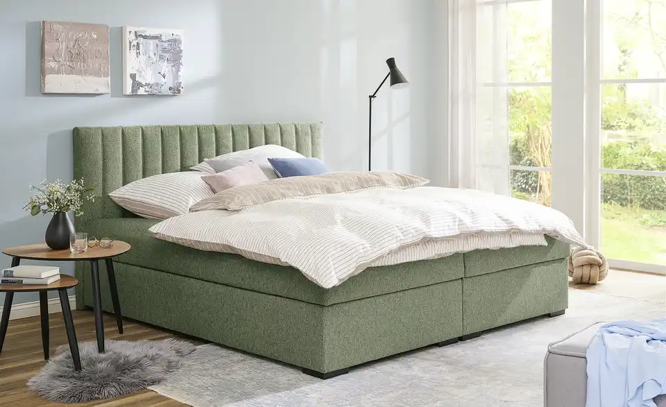 Boxbett Diablo Grün H3 Bonnellfederkern
