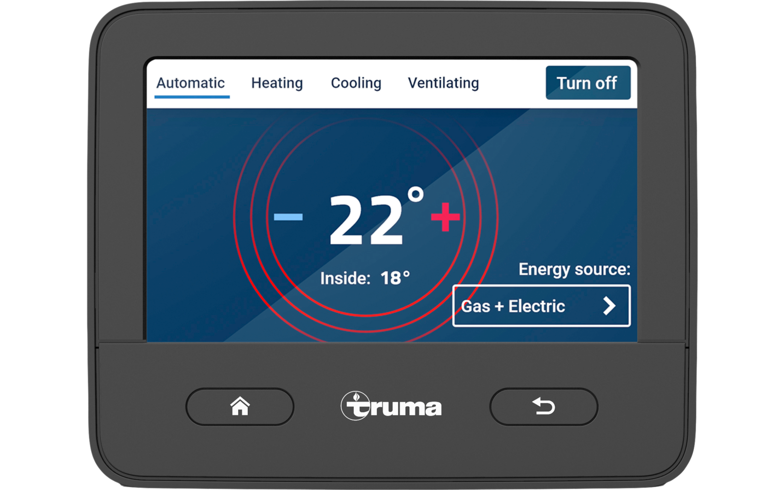 Truma Combi D 4 iNet X Panel Dieselbetrieben