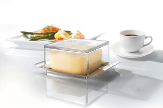 GEFU Butterdose BRUNCH8 x 5,2 x 14 cm Edelstahl silber