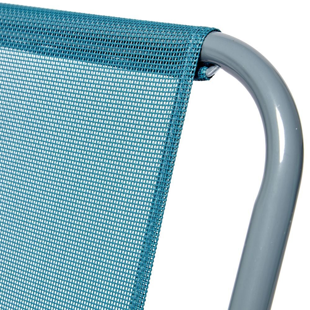 Fauteuil de camping pliant bleu