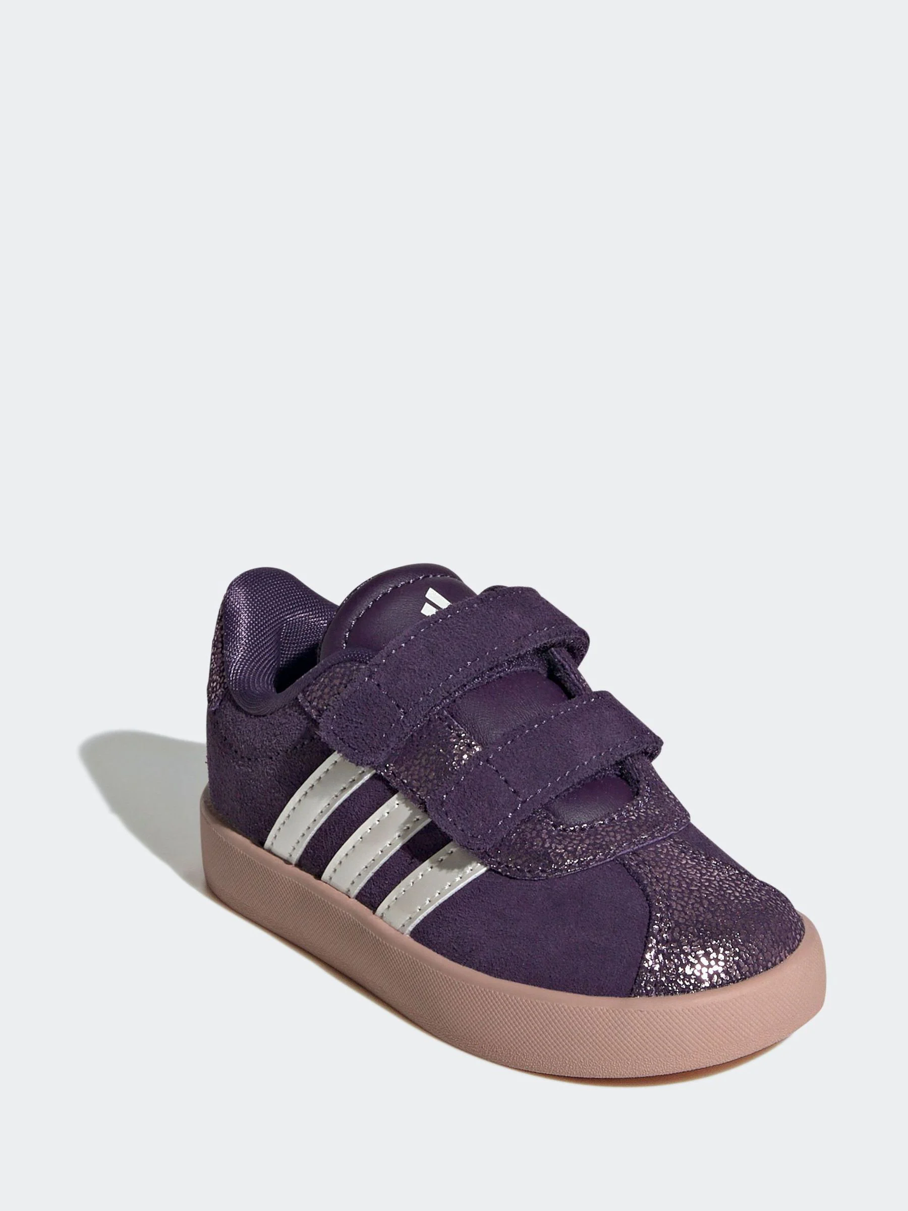 Paars - adidas Vl Court 3.0 Hook and Loop sneakers voor kinderen