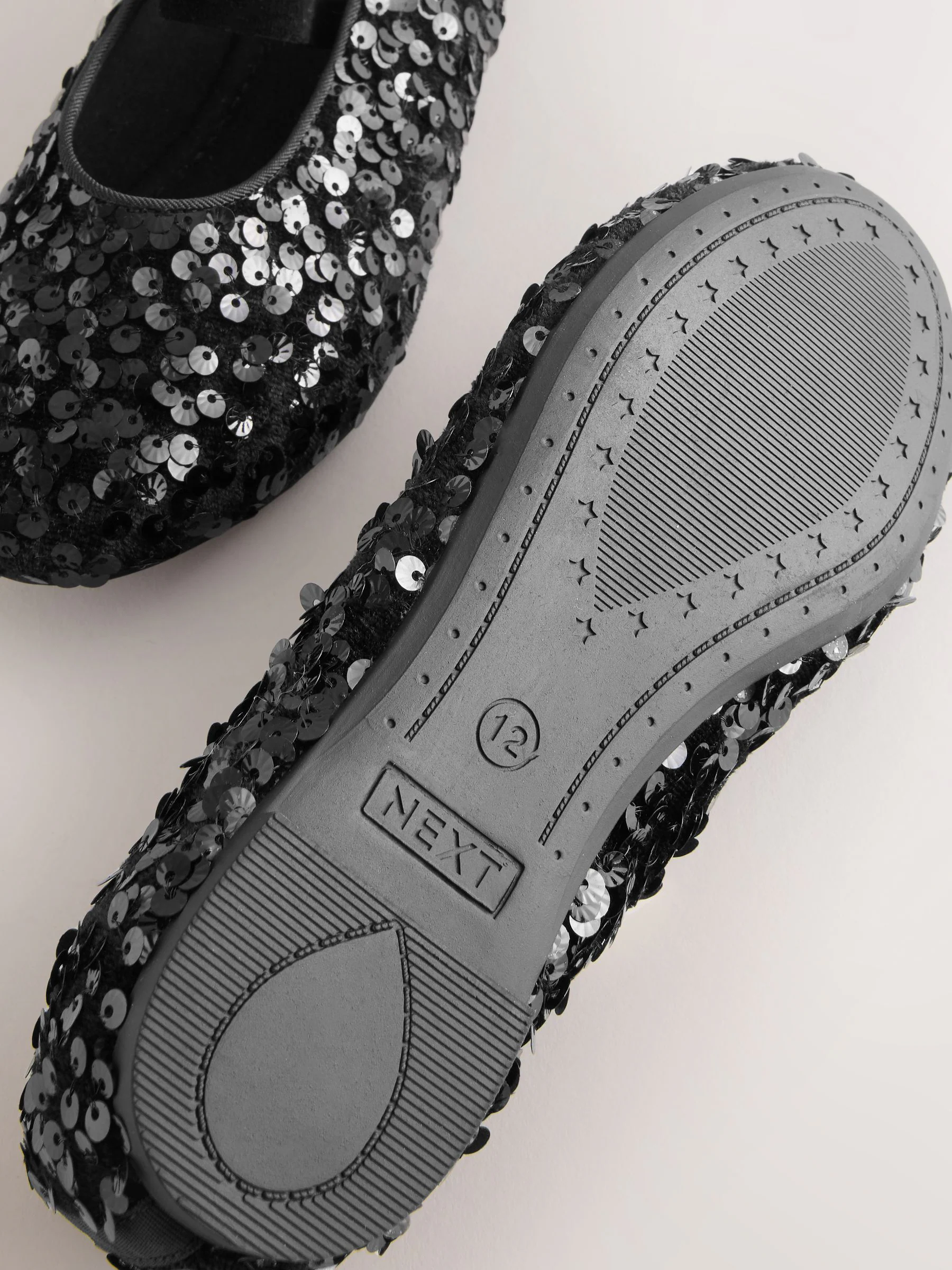 Zwart - Pailletten Balletschoenen