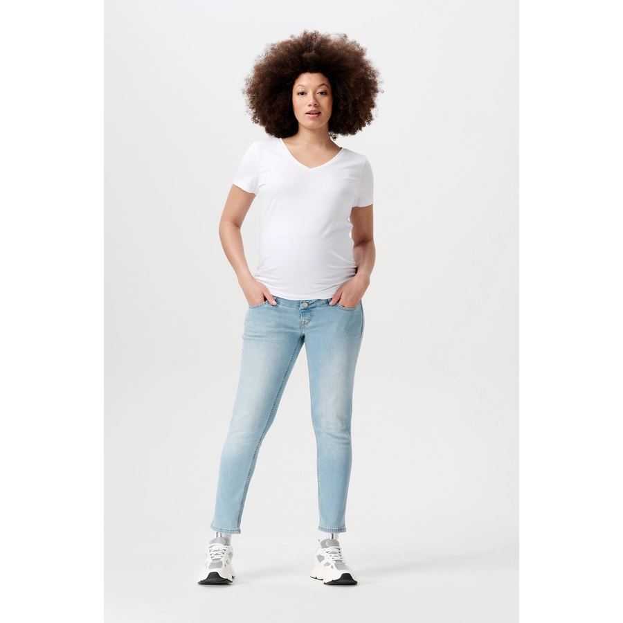 Noppies Slim Umstandsjeans Mila 78 Light Blue Denim