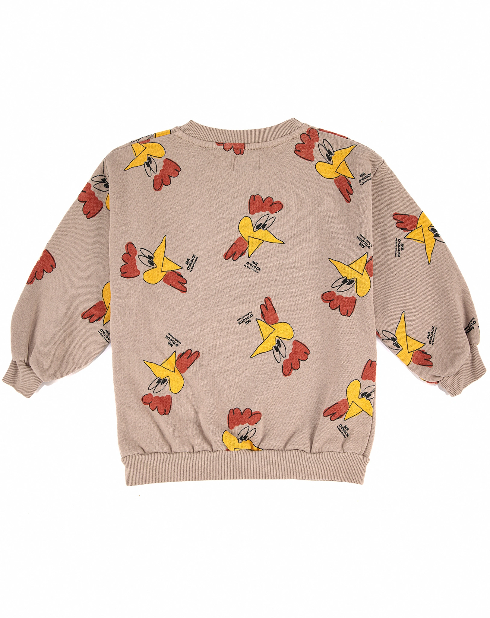 Sweatshirt MR O'CLOCK AOP in light brown