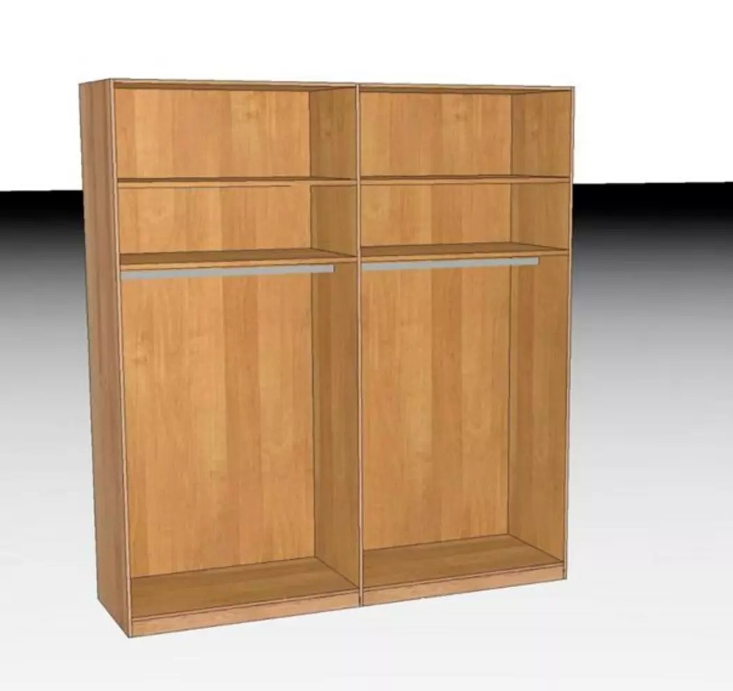 Kleiderschrank Kiruna 200 x 217 cm