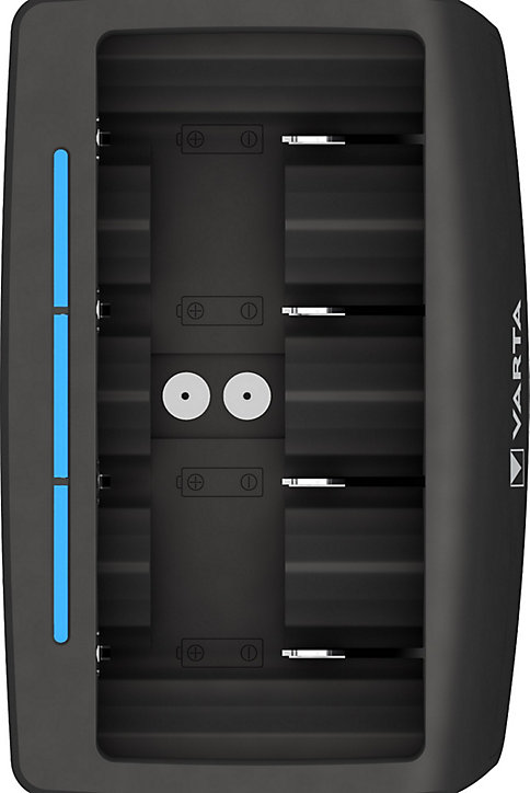 Chargeur universel Varta compatible piles 2 x ou 4 x AA, AAA, C, D ou 1 x 9 V (Ni-MH uniquement)