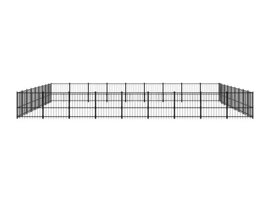 Chenil cage enclos pac noire 873 x 873 x 100 cm 02_0041882