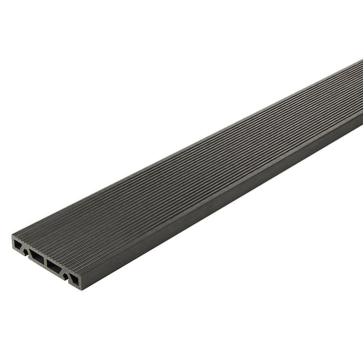 Lame de terrasse composite anthracite Areto L.205 x l.11,9 cm