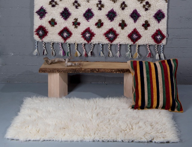 THEKO Orientteppich »Nomadic 1« rechteckig 20 mm Höhe reine Wolle, handgewebt, Rauten Design, mit Fransen