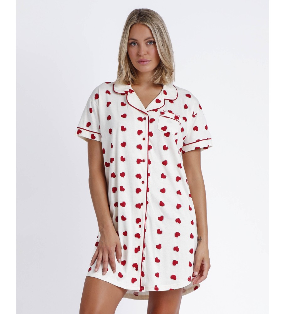 Admas Camisa Aberta No Meu Coração Branco