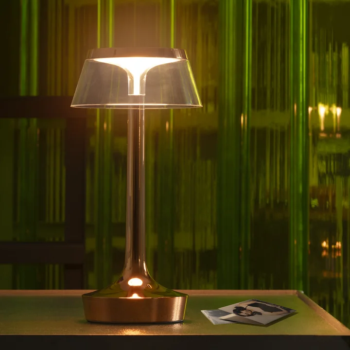Flos - Bon jour Unplugged Akku-Tischleuchte, Color Tune, storm grey