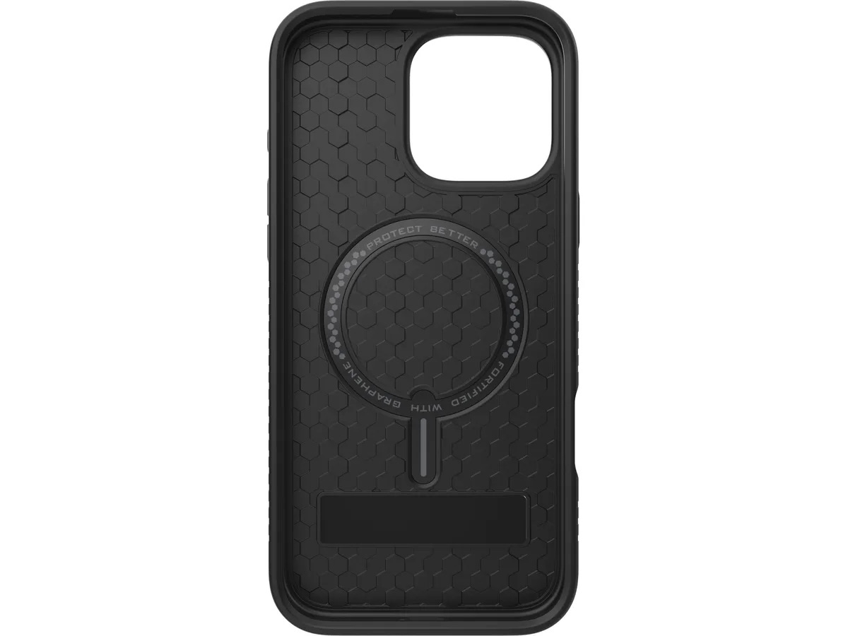 iPhone 16 Pro Max MagSafe Gummi Case Hülle Denali Snap KS mit Aufstellfunktion Recycled (702315253) - Schwarz
