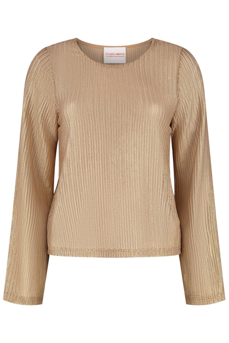 Studio Amaya gouden dames t-shirt