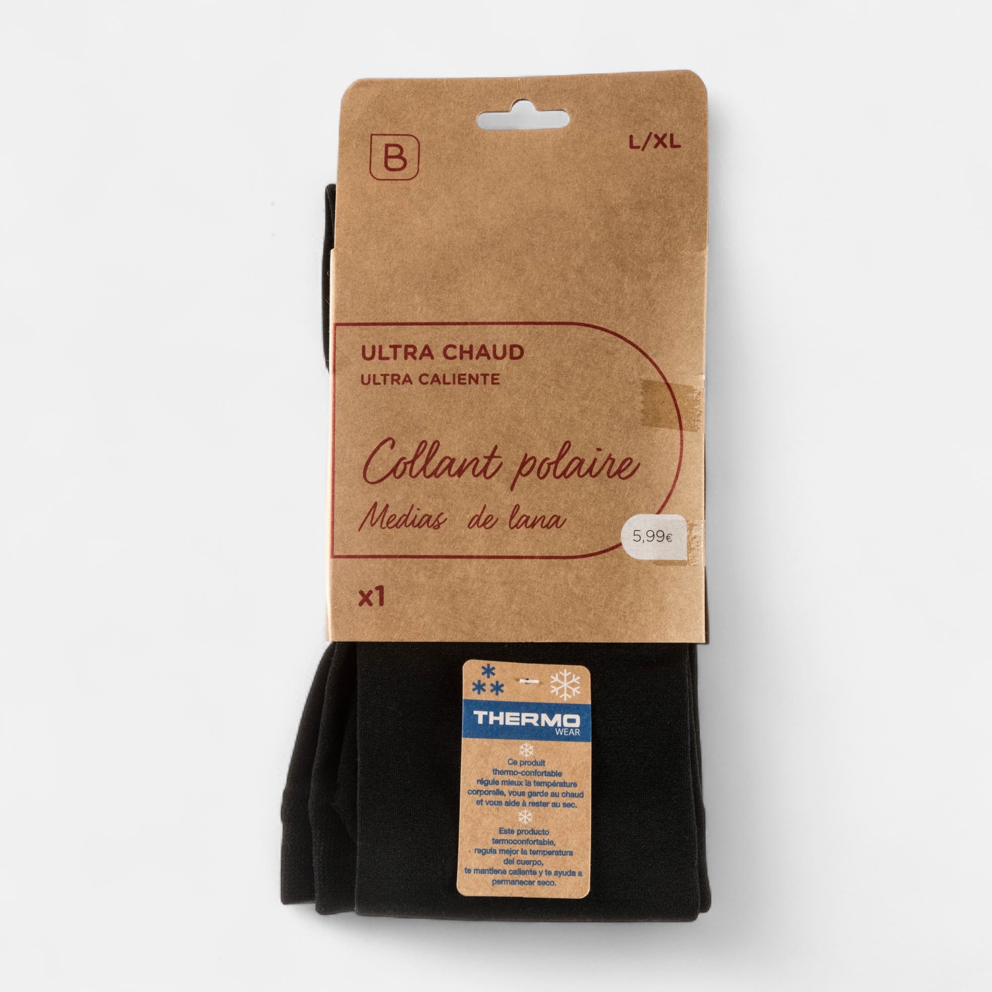 Collants/mi-bas Femme noir