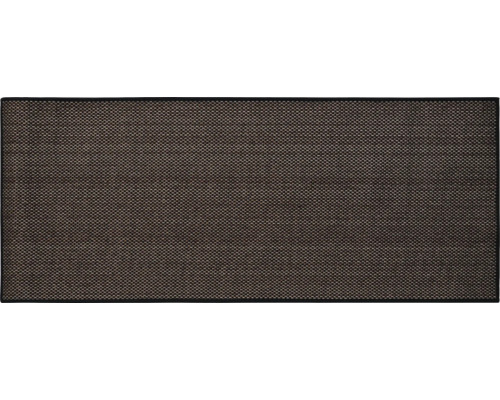 Zwarte vuilvangmat 120x40 cm