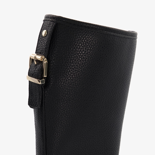 Blue Box hoge meisjes laarzen zwart met gesp
