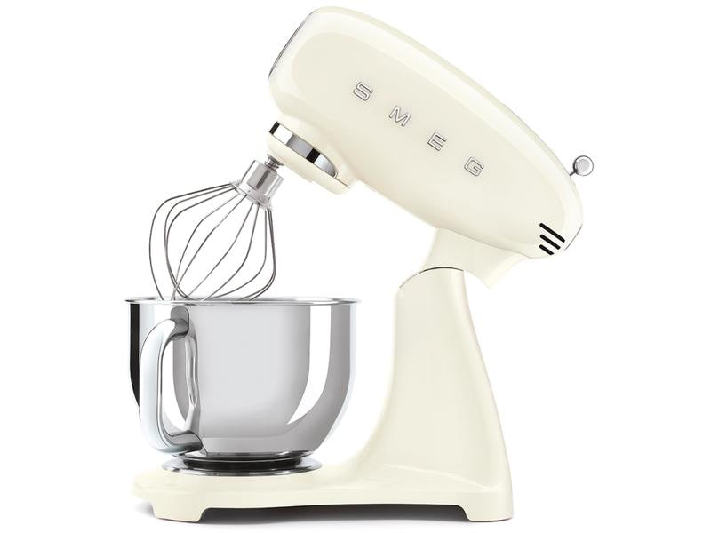 SMEG Küchenmaschine 50's Style SMF03CREU Crème Vielseitiges Küchengerät mit 10 Geschwindigkeitsstufen