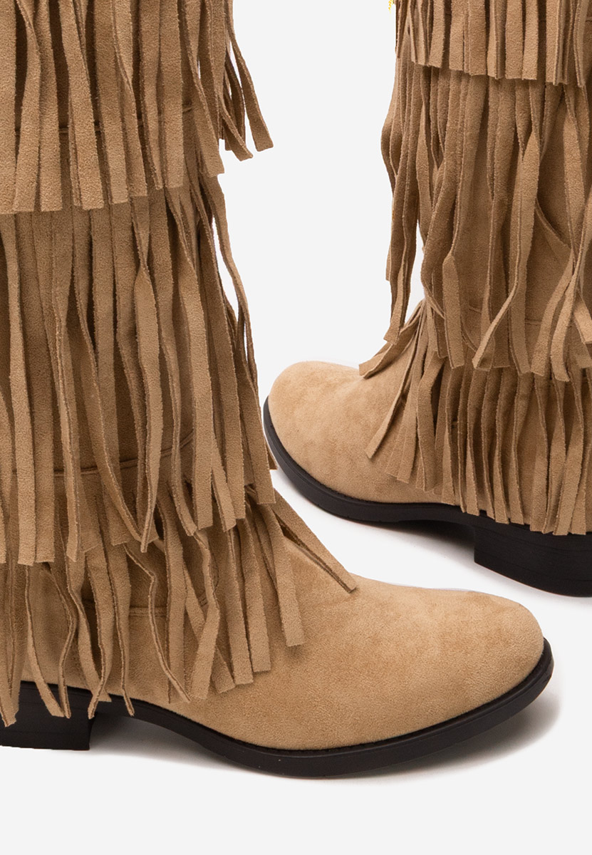 Bottes plates femme kaki Eriora