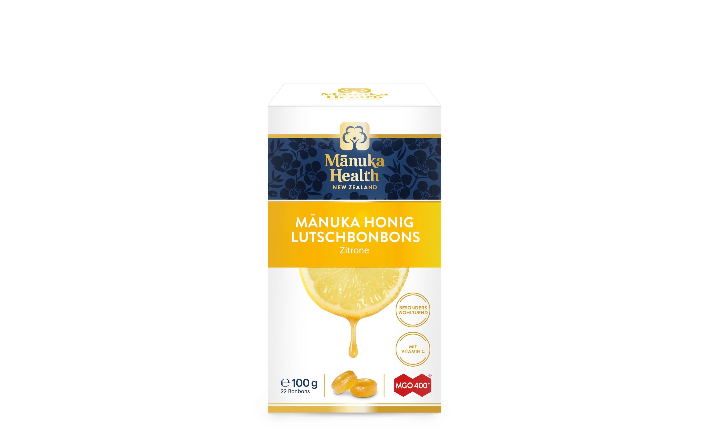 MGO 400+ Manuka Lutschbonbons Zitrone 100 gLutschbonbons mit Manuka Honig