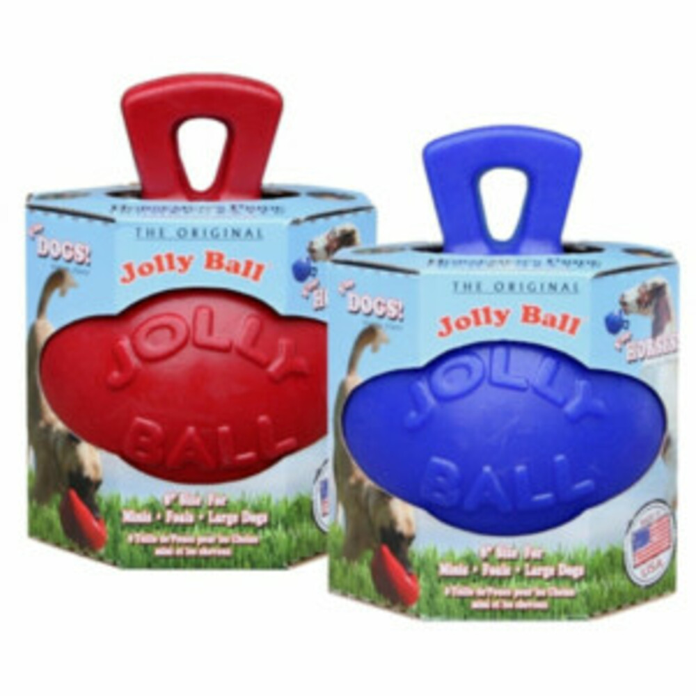Jolly Pets Ball Hond en Paard Blauw20 cm