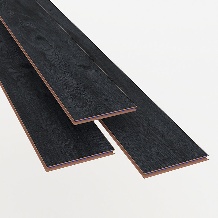 Sol stratifié Alford GoodHome effet chêne 7mm - 128 cm x l.19 cm