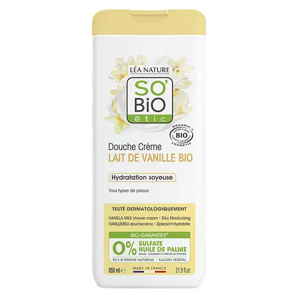 So'Bio Étic Creme de Banho Leite de Baunilha Orgânico 650ml