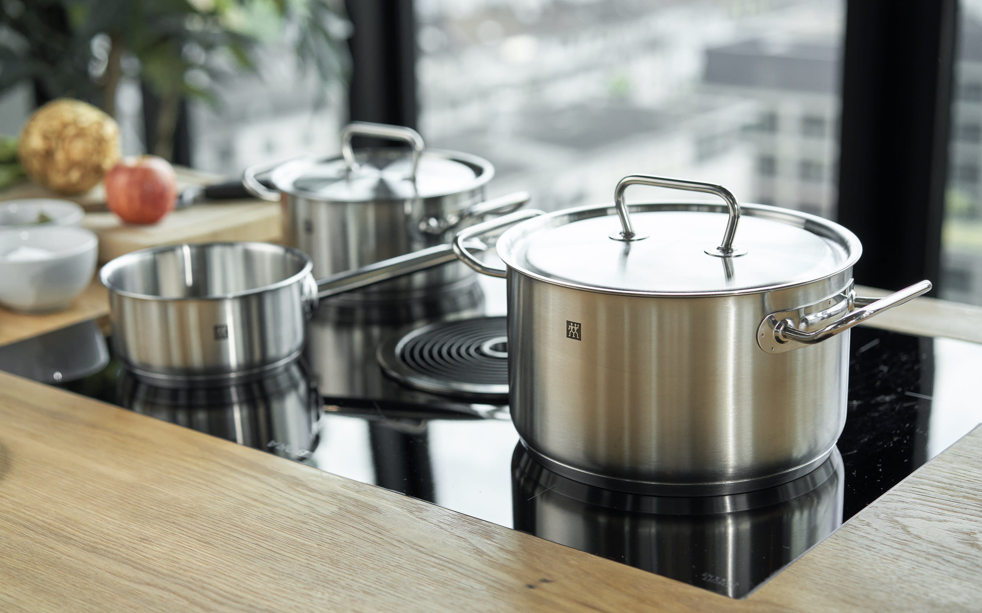 Kochtopf-Set Twin Classic, Edelstahl, 5-teilig