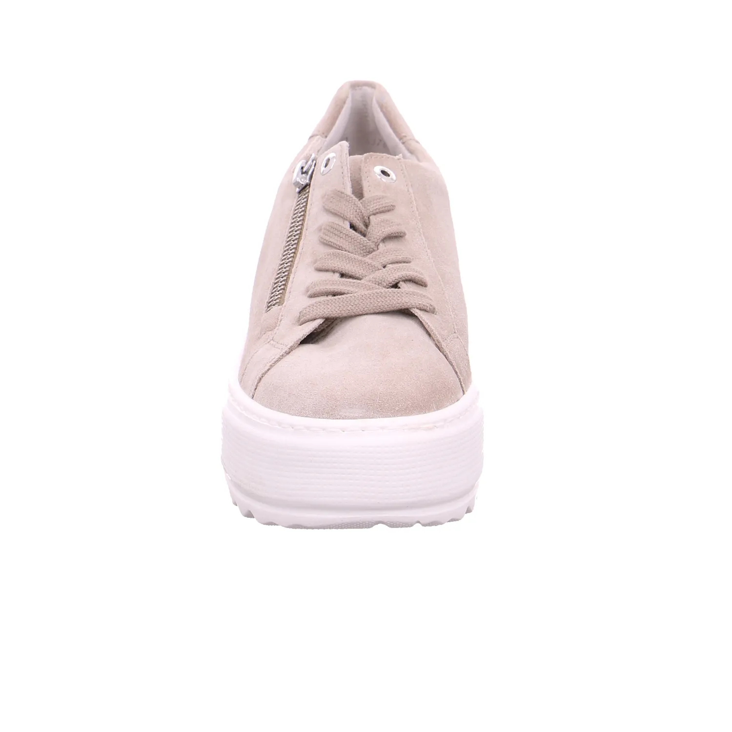 GABOR Sneaker Beige Leder  mit Wechselfussbett