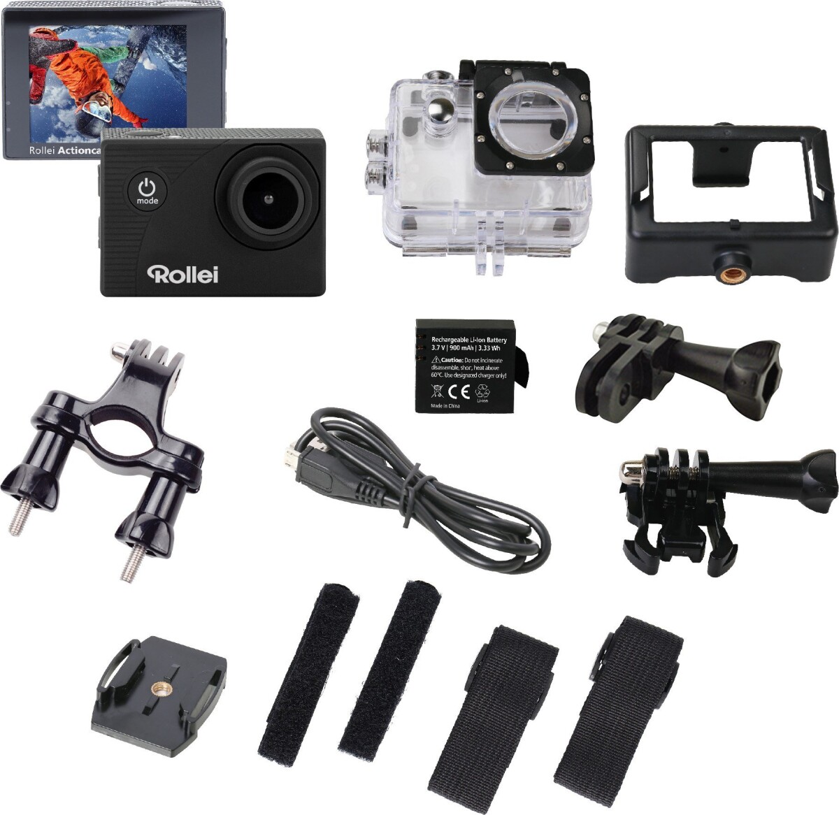 Rollei - Action-Videokamera Med Full HD-Videoopløsning 1080P