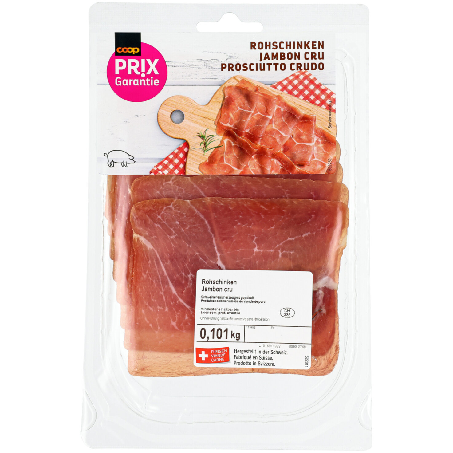 Prix Garantie Rohschinken geschnitten ca. 100g
