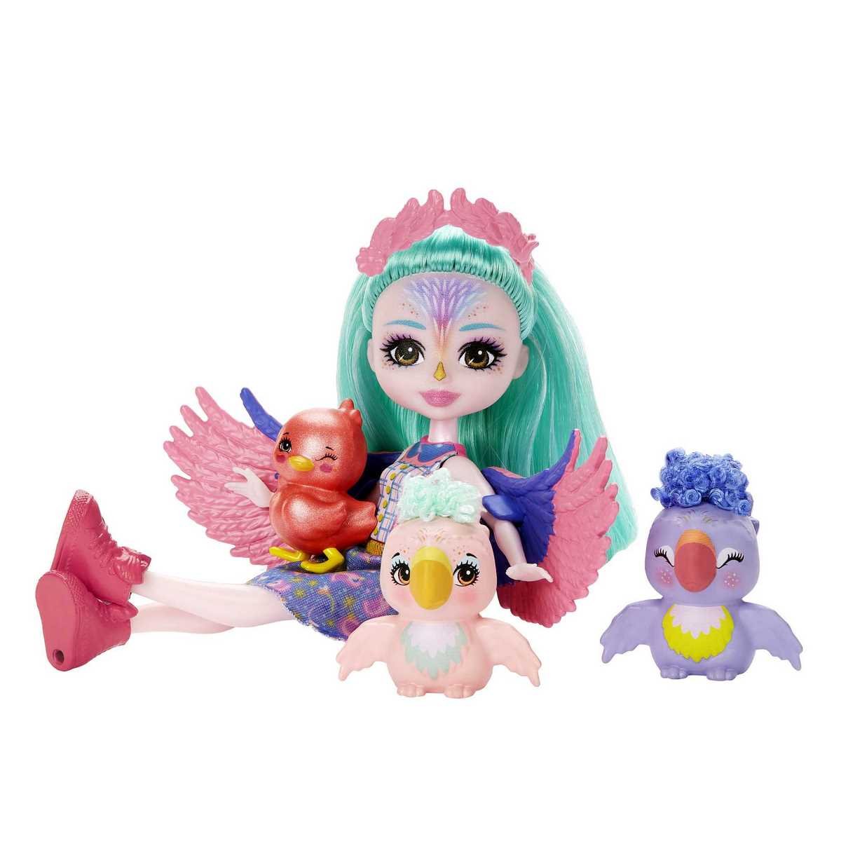 Enchantimals - Coffret Famille de Filia Finch avec oiseaux