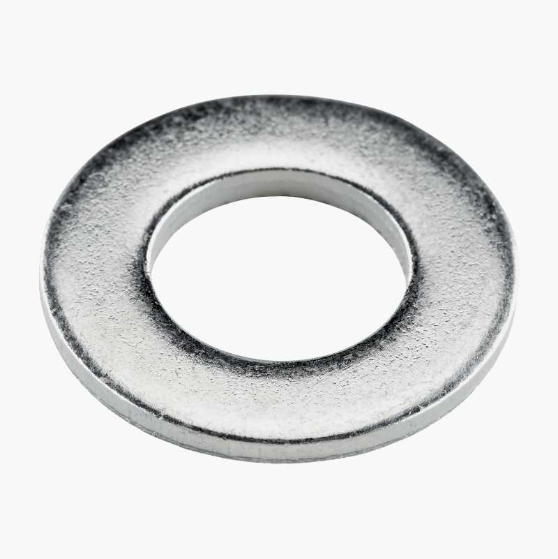 Rund skive M10 x 20 mm, elforsinket, 100 stk.