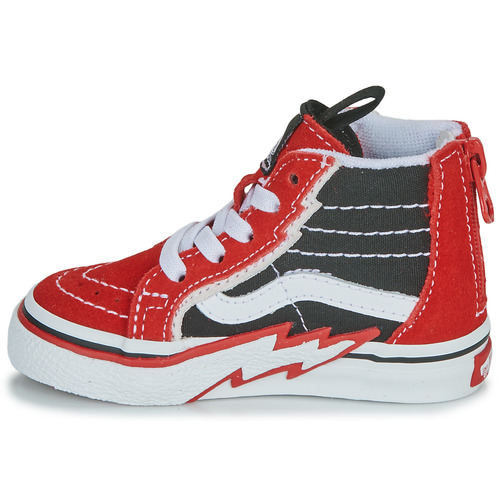 Vans - TD SK8-HI ZIP BOLT - Noir / Rouge