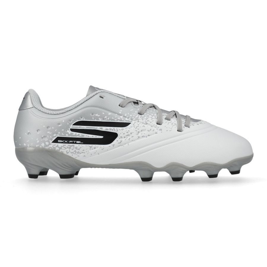 Skechers Razor 1.5 FG Electrum - Blanc/Argenté Enfant