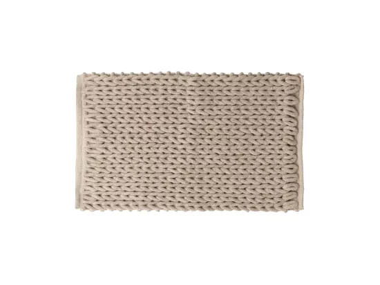 Tapis de Salle de Bain épais Beige 50 x 75 cm