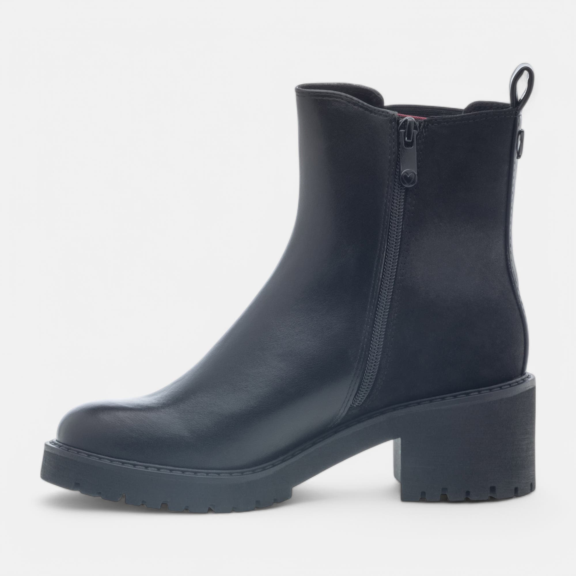 Boots chelsea à talon Femme noir