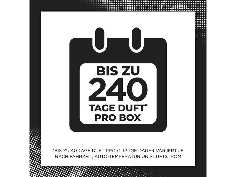 Air Wick Auto-Lufterfrischer Dream Car 6 Clips Eleganter Lufterfrischer mit einem aromatischen Duft nach Holz und Leder