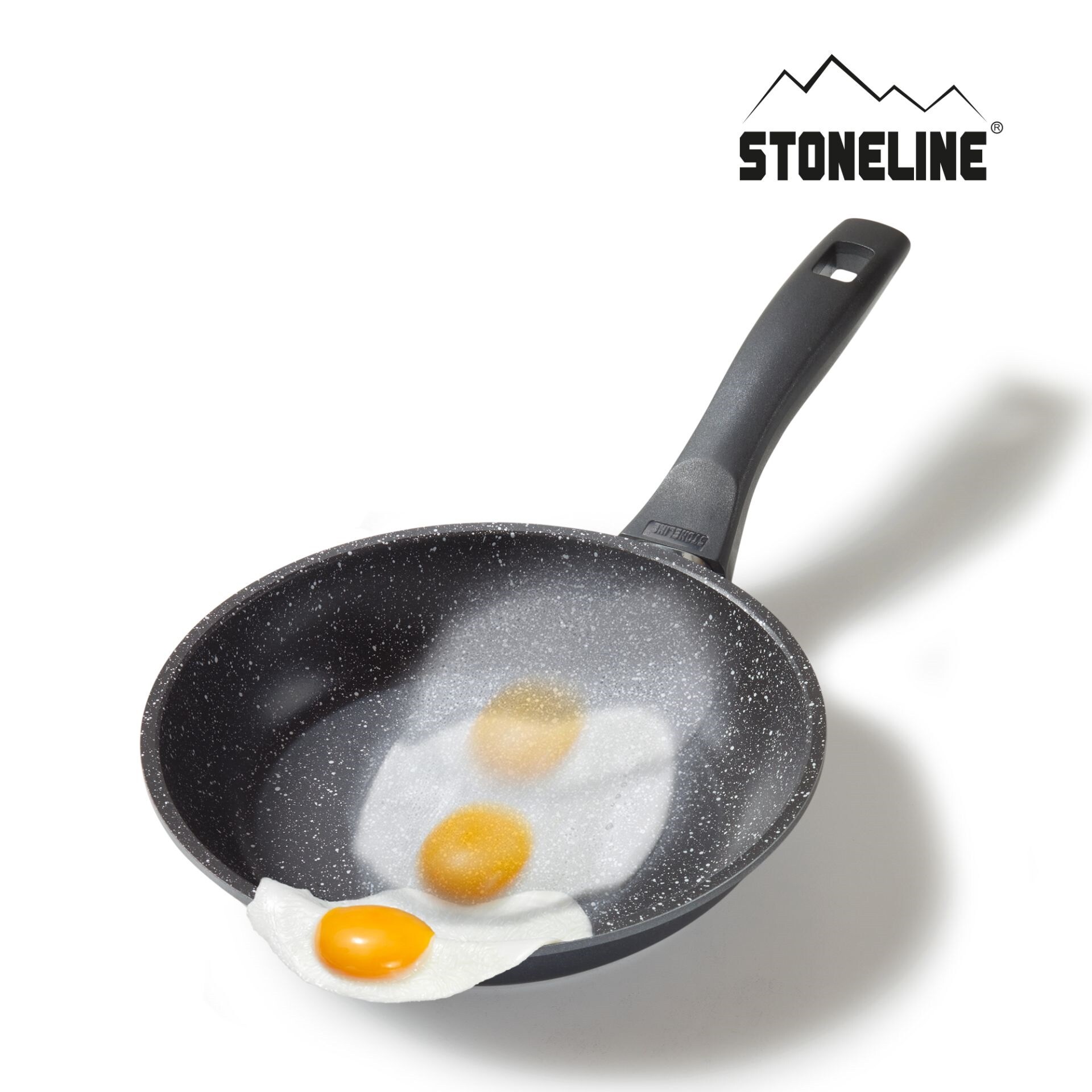 STONELINE® Bratpfanne 20 cm, Aluguss antihaftbeschichtete Pfanne, Backofen & Induktion geeignet