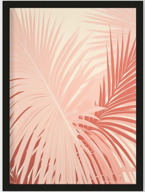 Art Print Pink Palm