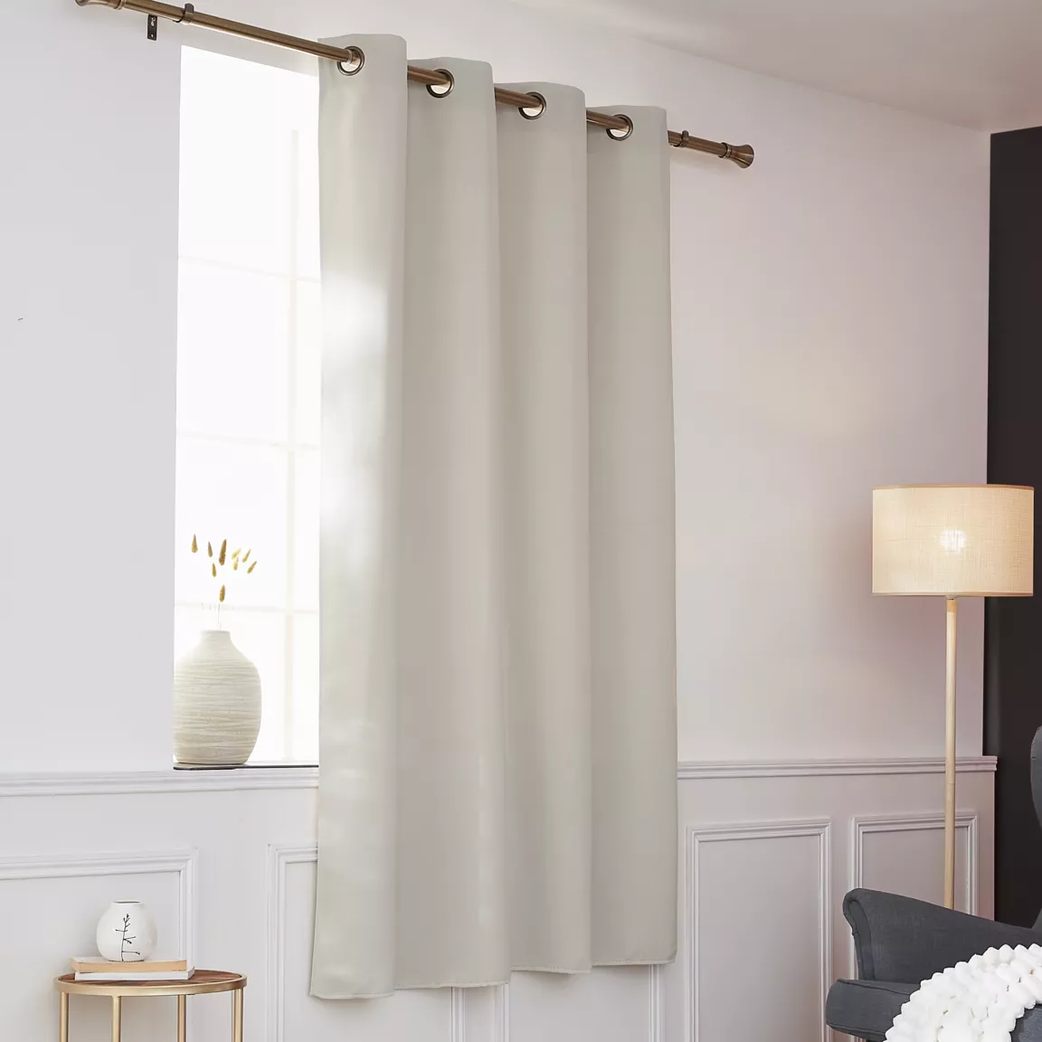 Rideau obscurcissant thermique (140 x 180 cm) Calore Beige