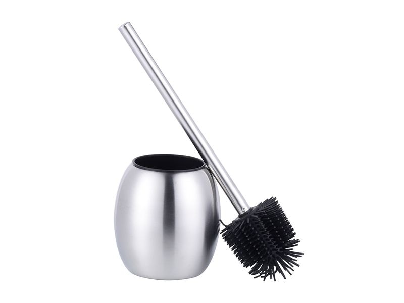 COCON Toilettenbürste mit Gummikopf Edelstahl WC-Bürste in zeitlosem Design