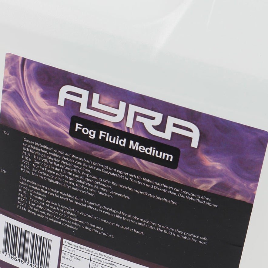 Ayra Pro Fog Fluid Medium 5 liter rookvloeistof