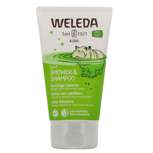 Gel douche fraîcheur 2en1 pour enfants au citron Weleda