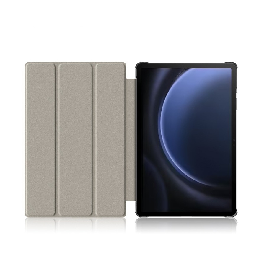 Samsung Galaxy Tab S9 FE  Plus Leder Tasche Smart Cover Schutzhülle   S-Pen Halterung - Galaxie